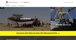 Desktop Screenshot of blogg.forsvarsmakten.se